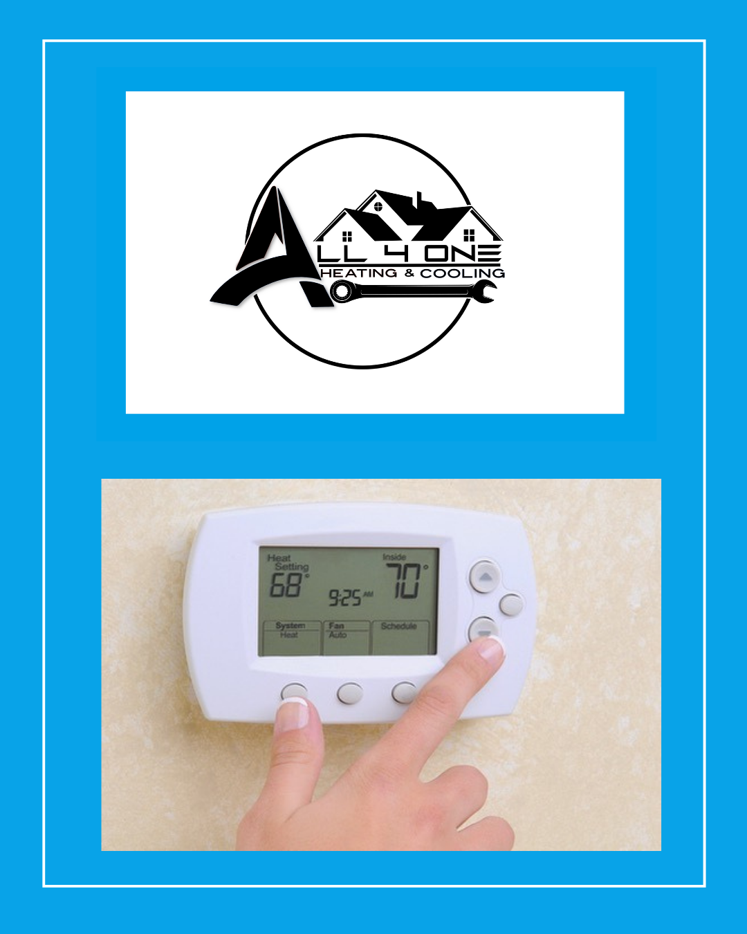 If you enjoy programming your thermostat on the go from anywhere, you should consider upgrading to a smart thermostat! The pros at All 4 One Heating and Cooling can assist you with your selection and installation. Call us at (913) 271-0330 or (816) 699-8366ï»¿.  hvac  maintenance  thermostats