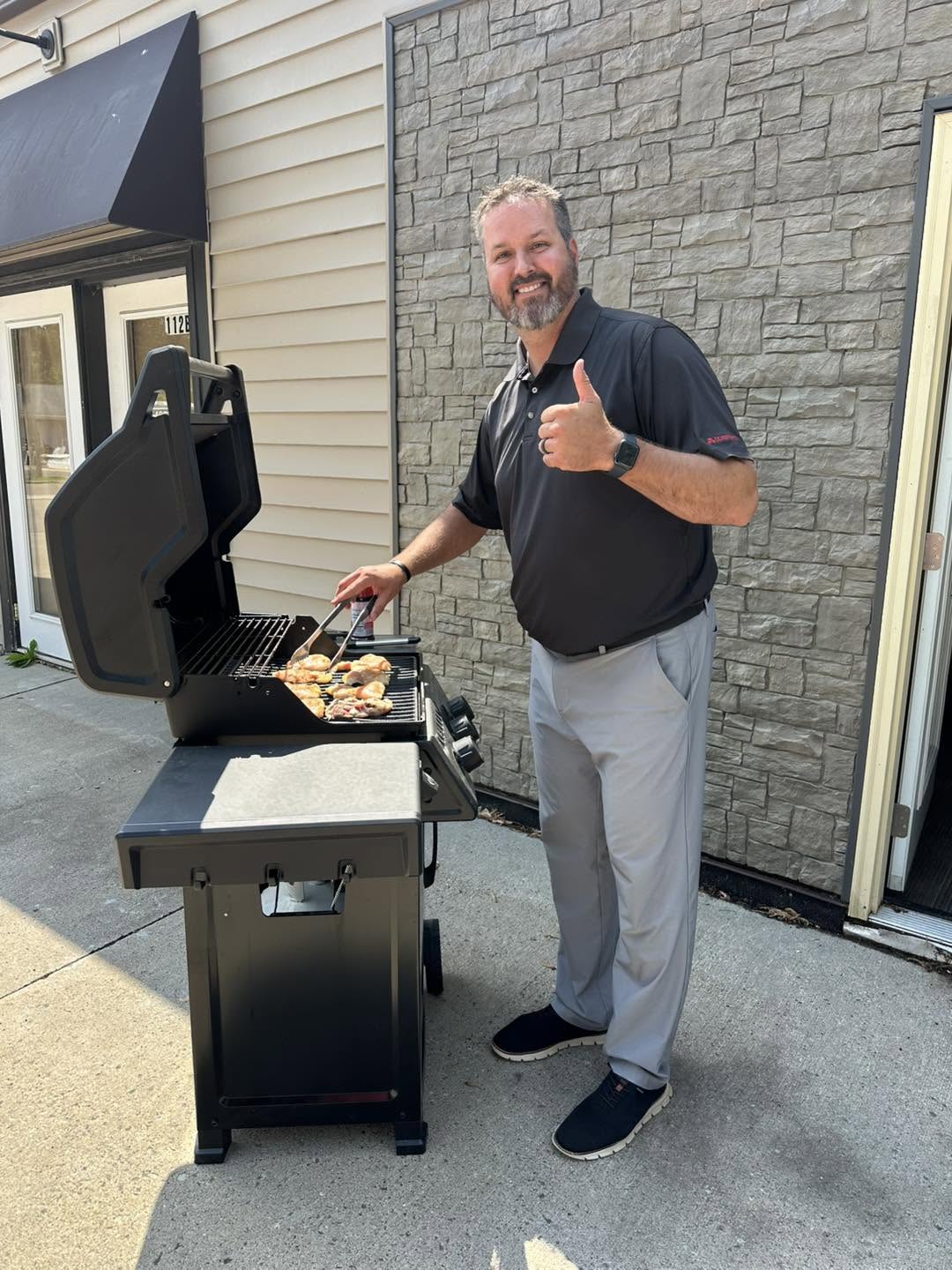 Grilled lunch for the team to celebrate the 4th!