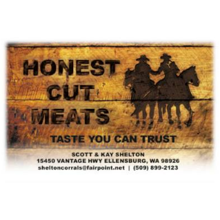 Shelton Corrals & Honest Cut Meats Logo