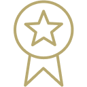 Award ribbon icon.