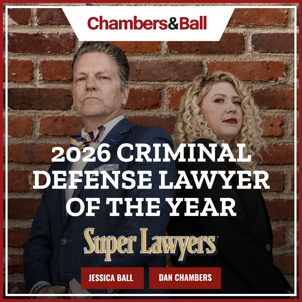 Chambers & Ball's Dan Chambers has been named a 2026 Super Lawyer, Criminal Defense Lawyer of the Year. Dan and partner Jessica Ball provide aggressive, strategic criminal defense throughout Southern California.
