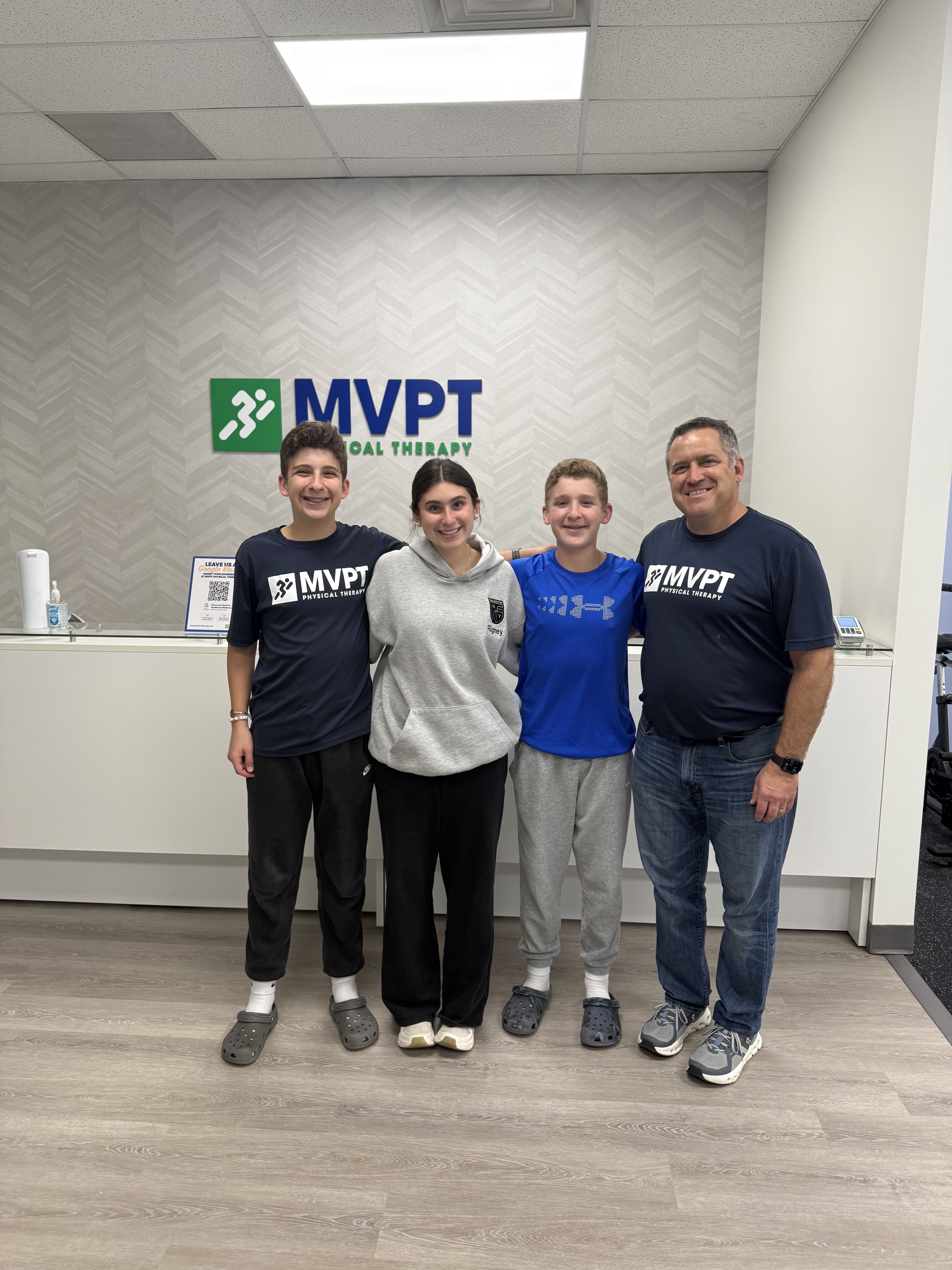 Craig R, Managing Partner of the MVPT East Rochester NY Clinic celebrating with family grand opening 2026!