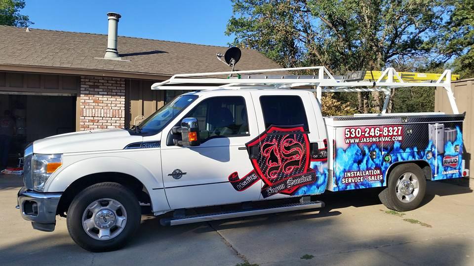 Jason Sanchez Heating & Air Truck