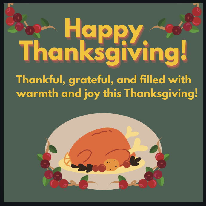 Happy Thanksgiving from our State Farm Insurance family!