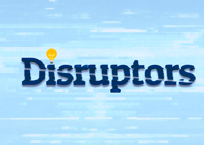 Disruptors podcast logo.