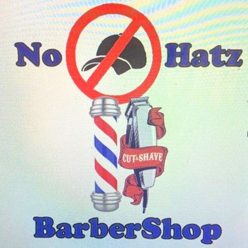 No Hatz Barbershop Logo