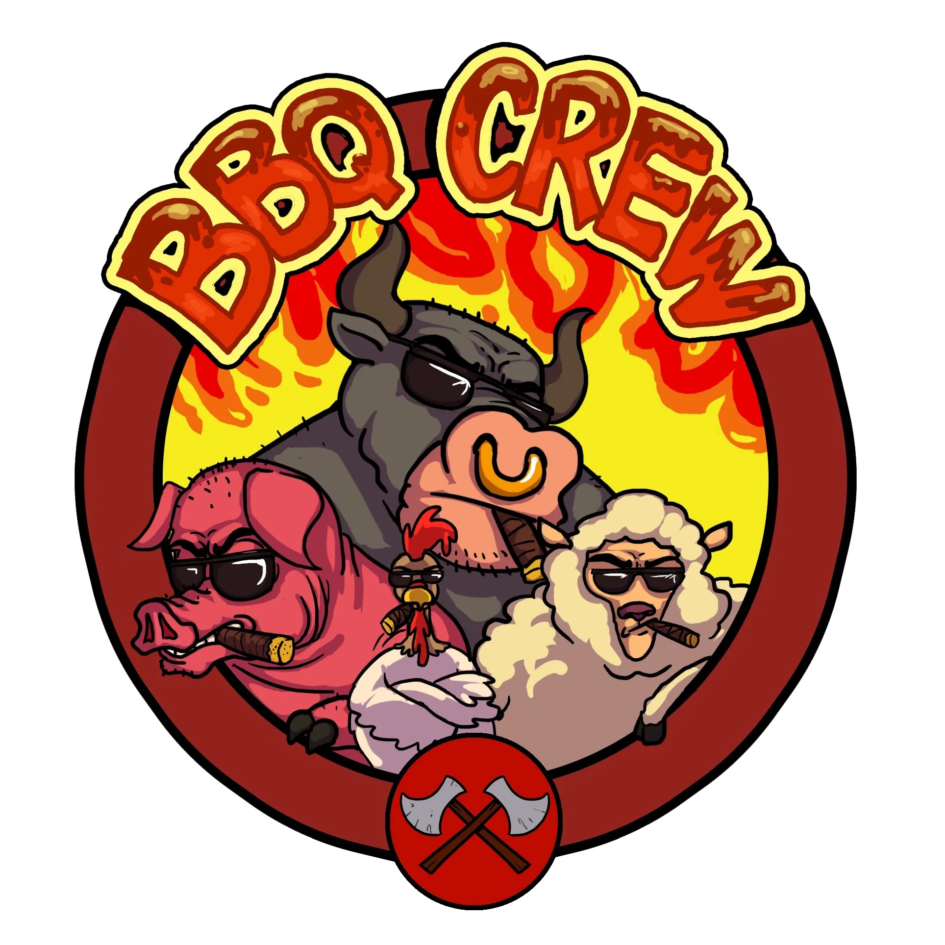 The BBQ Crew Logo