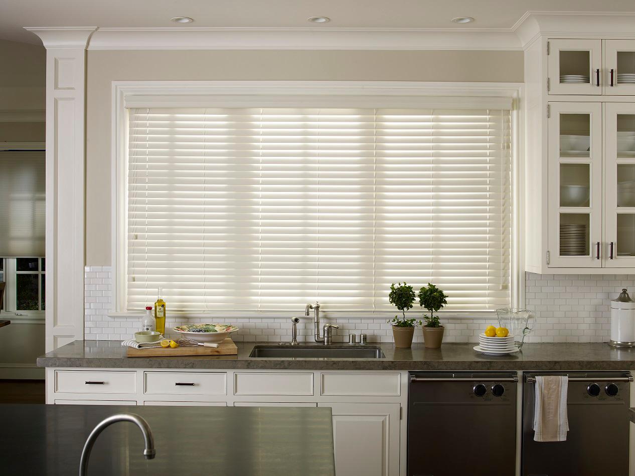 Love wood blinds, but worried about warping? These Faux Wood Blinds  are the perfect fit for any roo Budget Blinds of New Westminster & Surrey Port Coquitlam (604)359-9655
