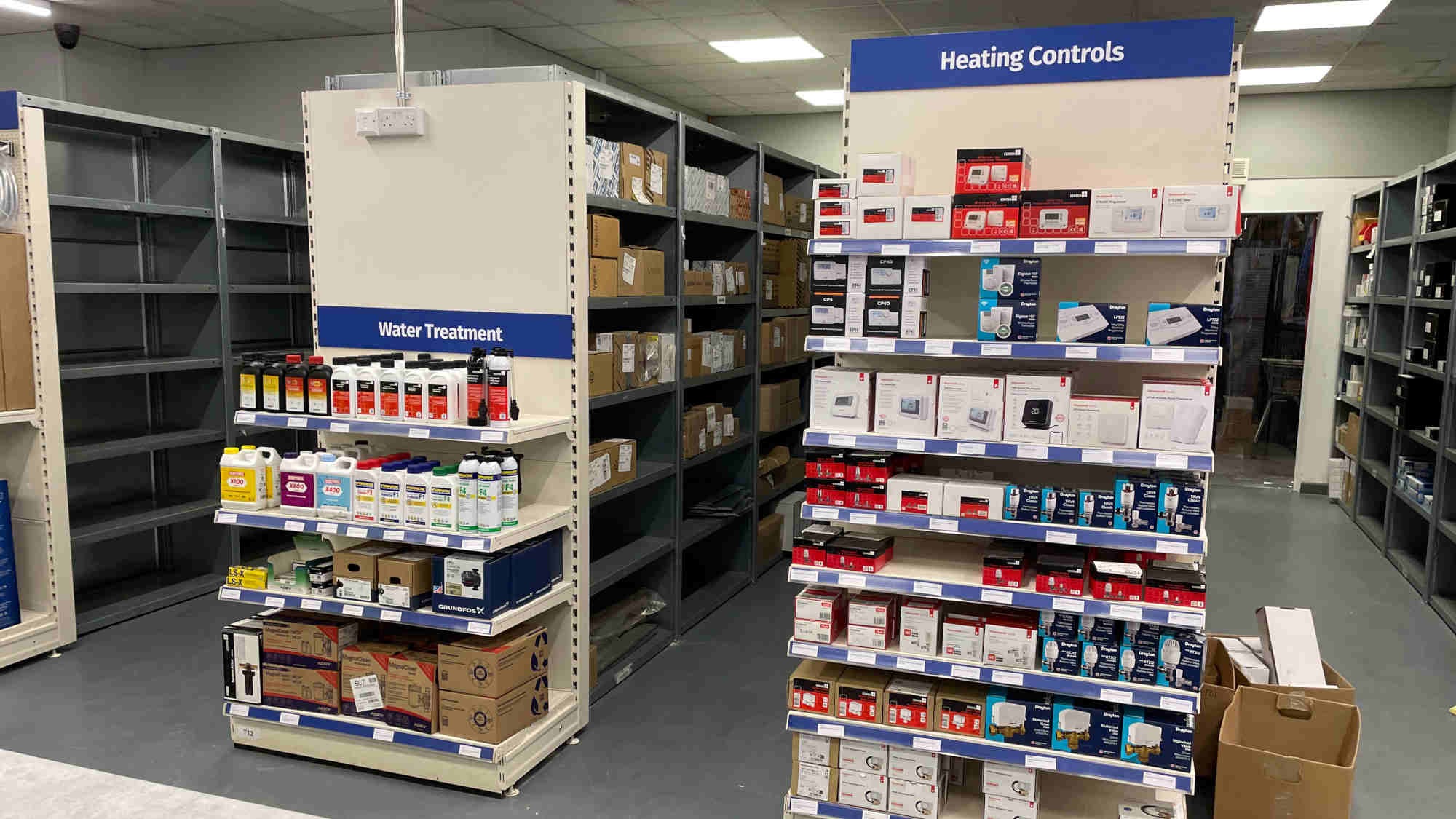 Inside Plumb Centre in High Wycombe