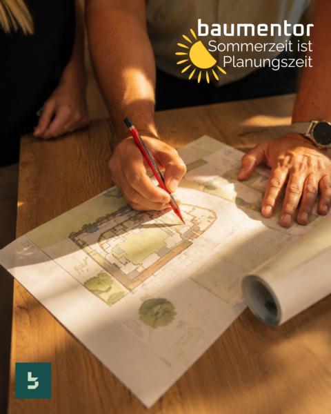 Bild zu Der Sommer ist ein idealer Zeitpunkt, um Bauprojekte frühzeitig vorzubereiten. Wir unterstützen Sie bei der Vorplanung, Abstimmung und ersten Kostenschätzung für Ihr Projekt.