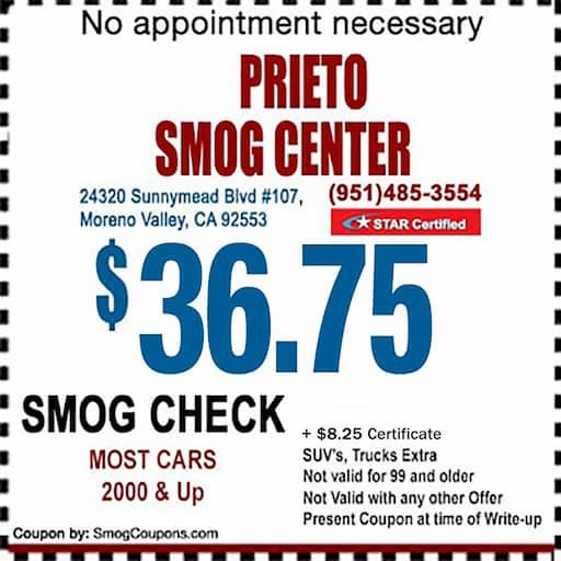Prieto Smog Center - Moreno Valley, CA 92553 - (951)485-3554 | ShowMeLocal.com