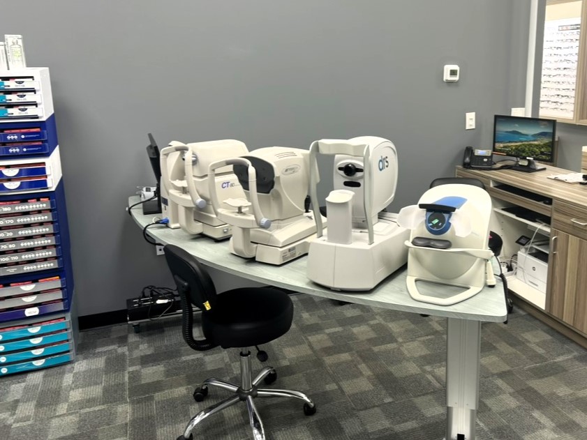 Eye Exam Equipment at Stanton Optical store in Buford, GA 30519