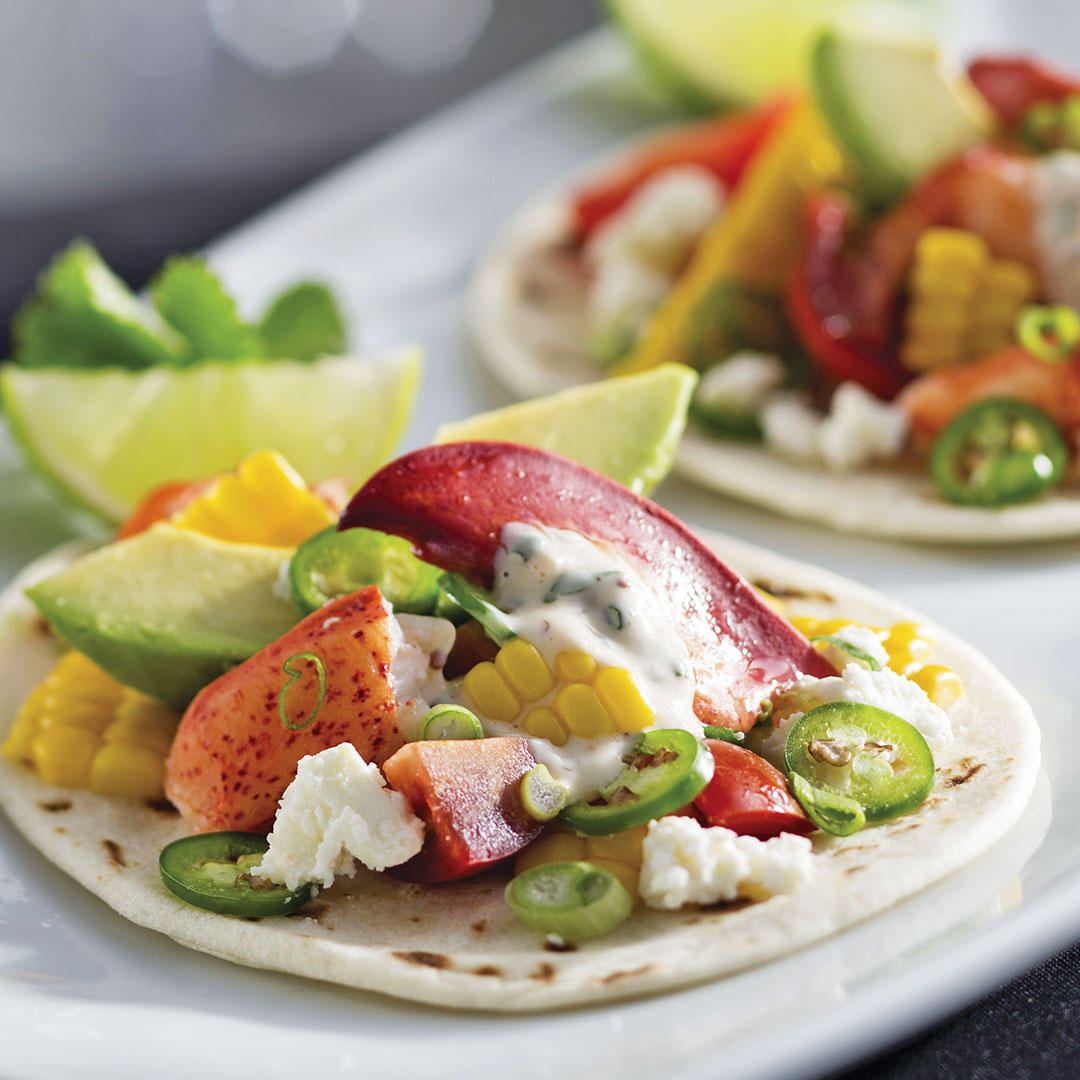Join us in the V Lounge for Maine Lobster Tacos.
