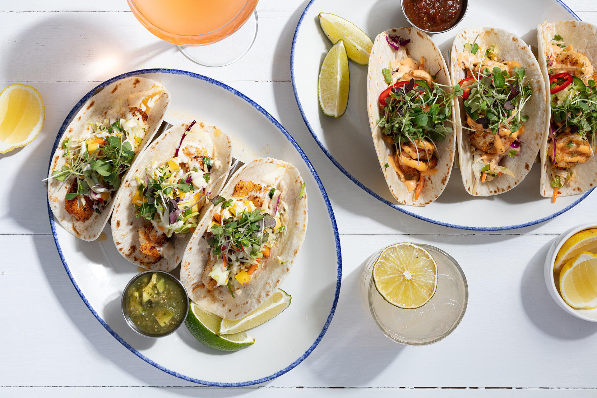 Baja Fish Tacos and Shrimp Tacos