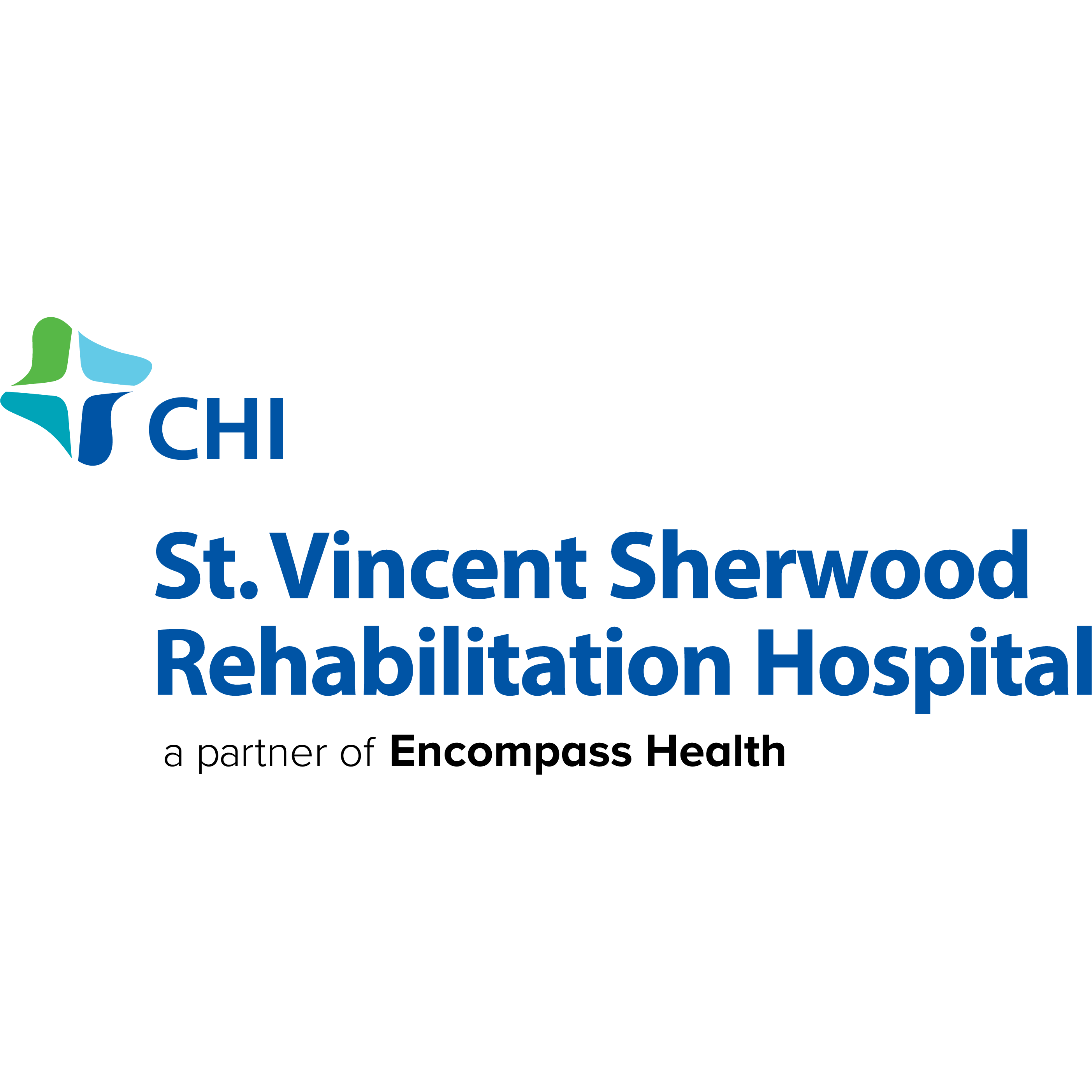 CHI St. Vincent Sherwood Rehabilitation Hospital, a partner of Encompass Health Logo