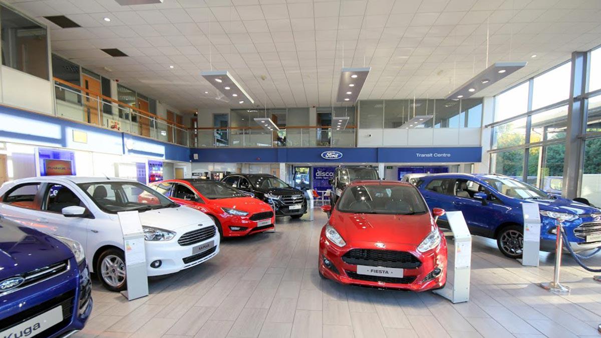 Inside the Ford Burnley showroom Ford Transit Centre Burnley Burnley 01282 425991