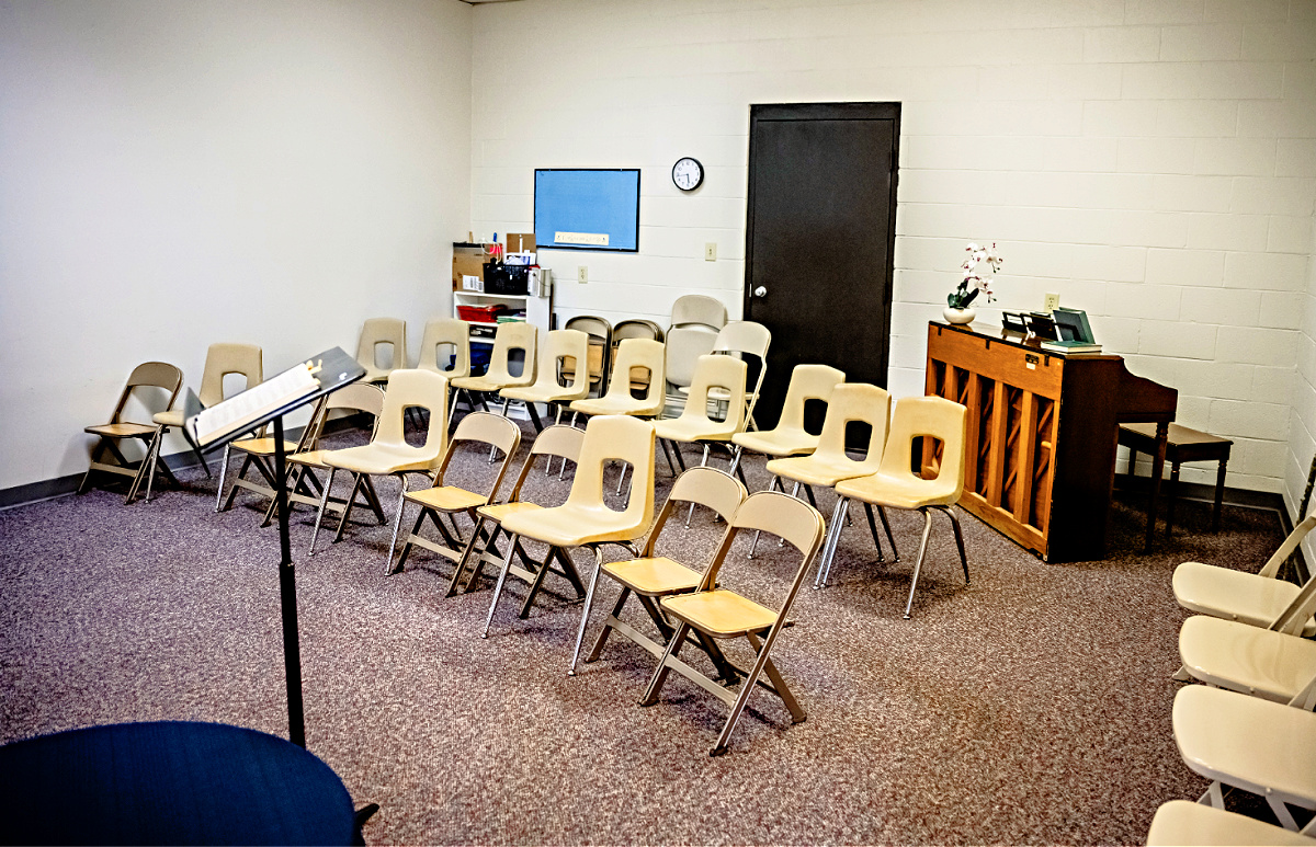 A classroom where gospel study takes place