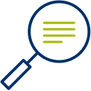 Magnifying glass icon.