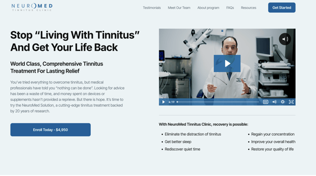 Images NeuroMed Tinnitus Clinic