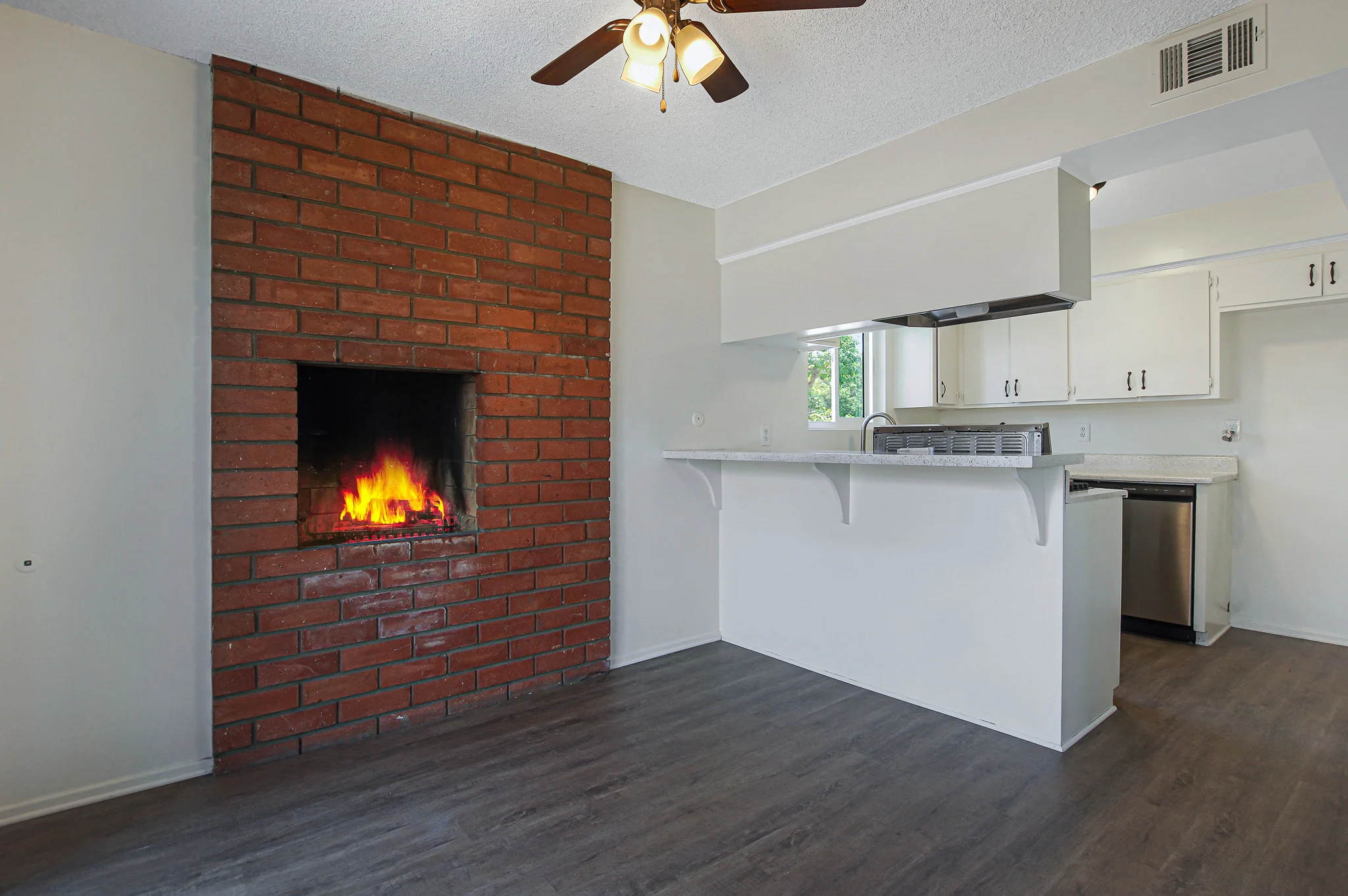 Living Room with Fireplace