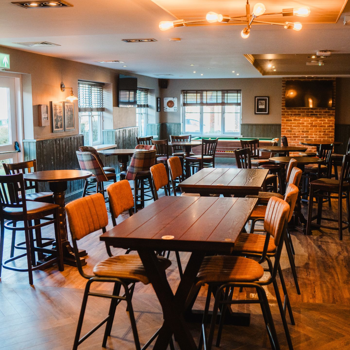 Penny Farthing Sports Casual drinks area