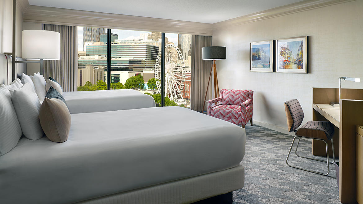 Double guest room - Omni Atlanta Hotel at Centennial Park