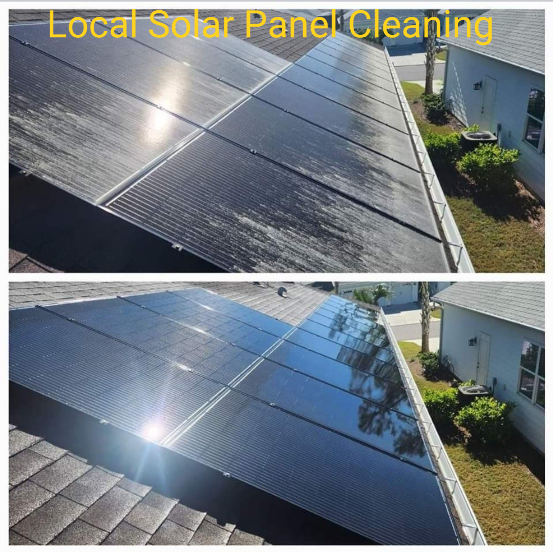 Solar panel cleaning 