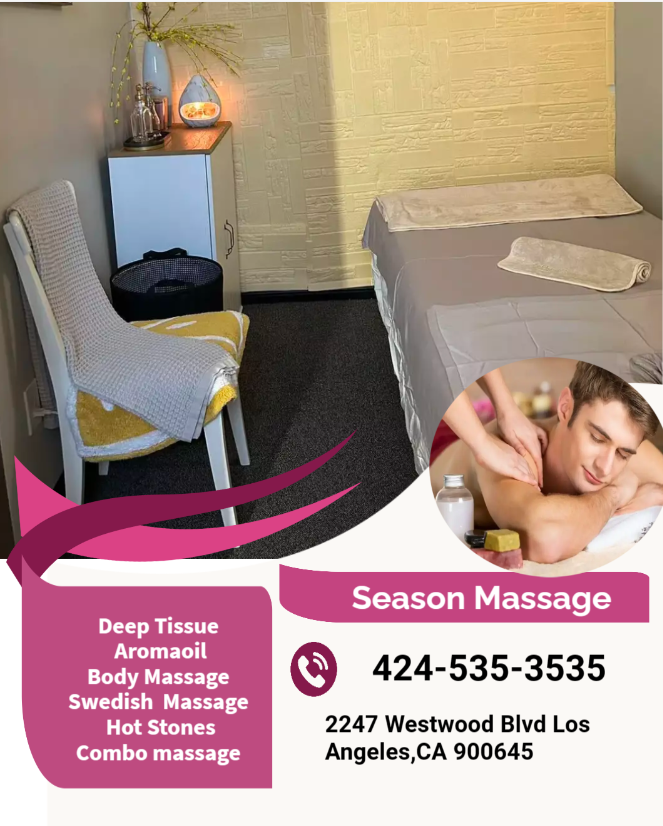 Whether it stress, physical recovery, or a long day at work, Season Massage has helped 
many clients relax in the comfort of our quiet & comfortable rooms with calming music.