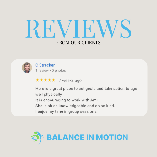 Images Balance in Motion - Strength and Balance Training for Seniors