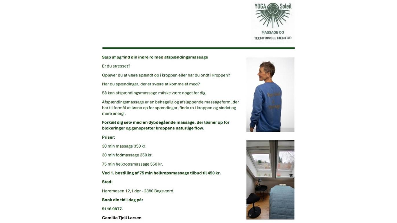 Images Yoga Soleil, Massage Og Teentrivsel Mentor