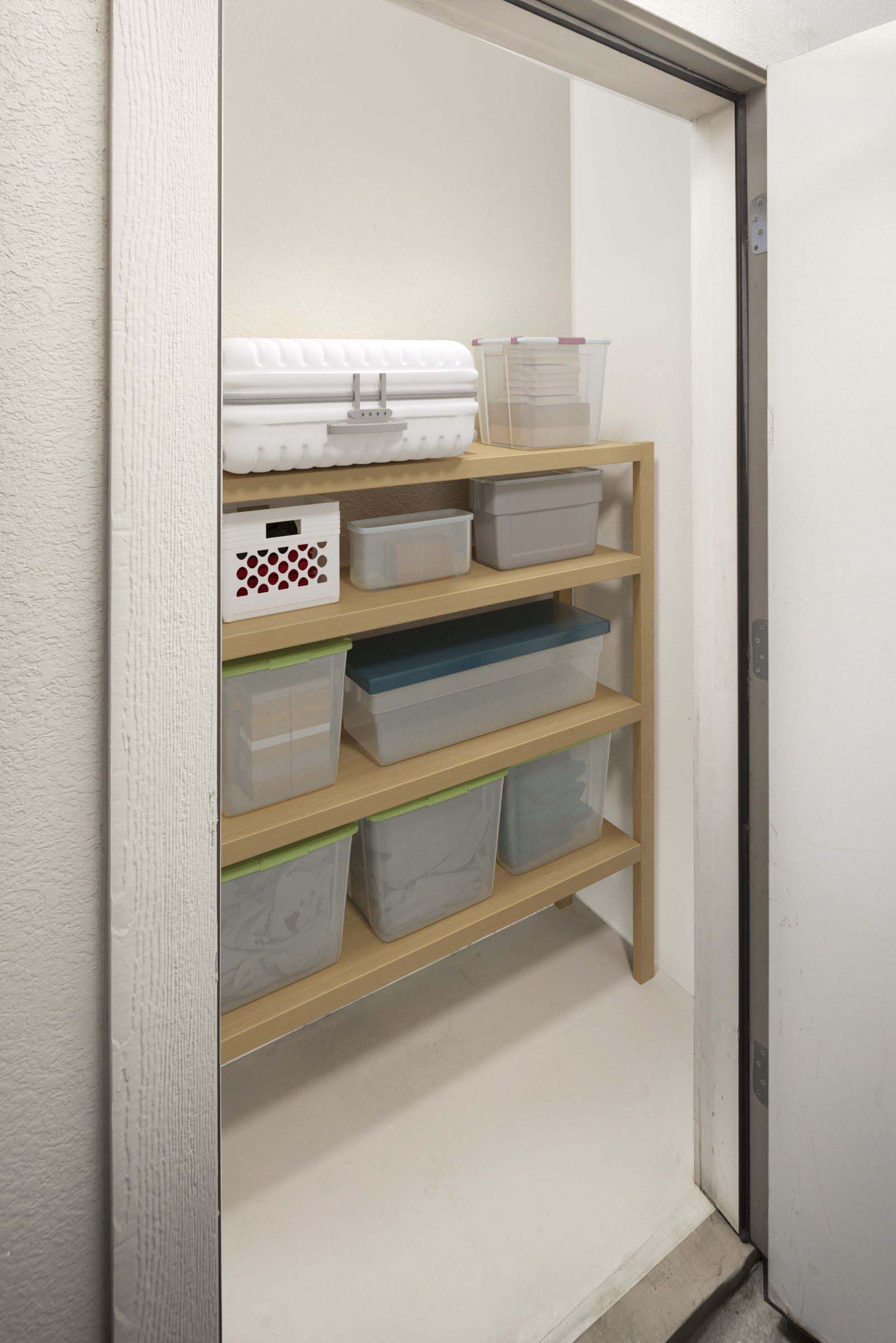 Rentable storage closet at Camden Foothills apartments in Scottsdale, AZ 