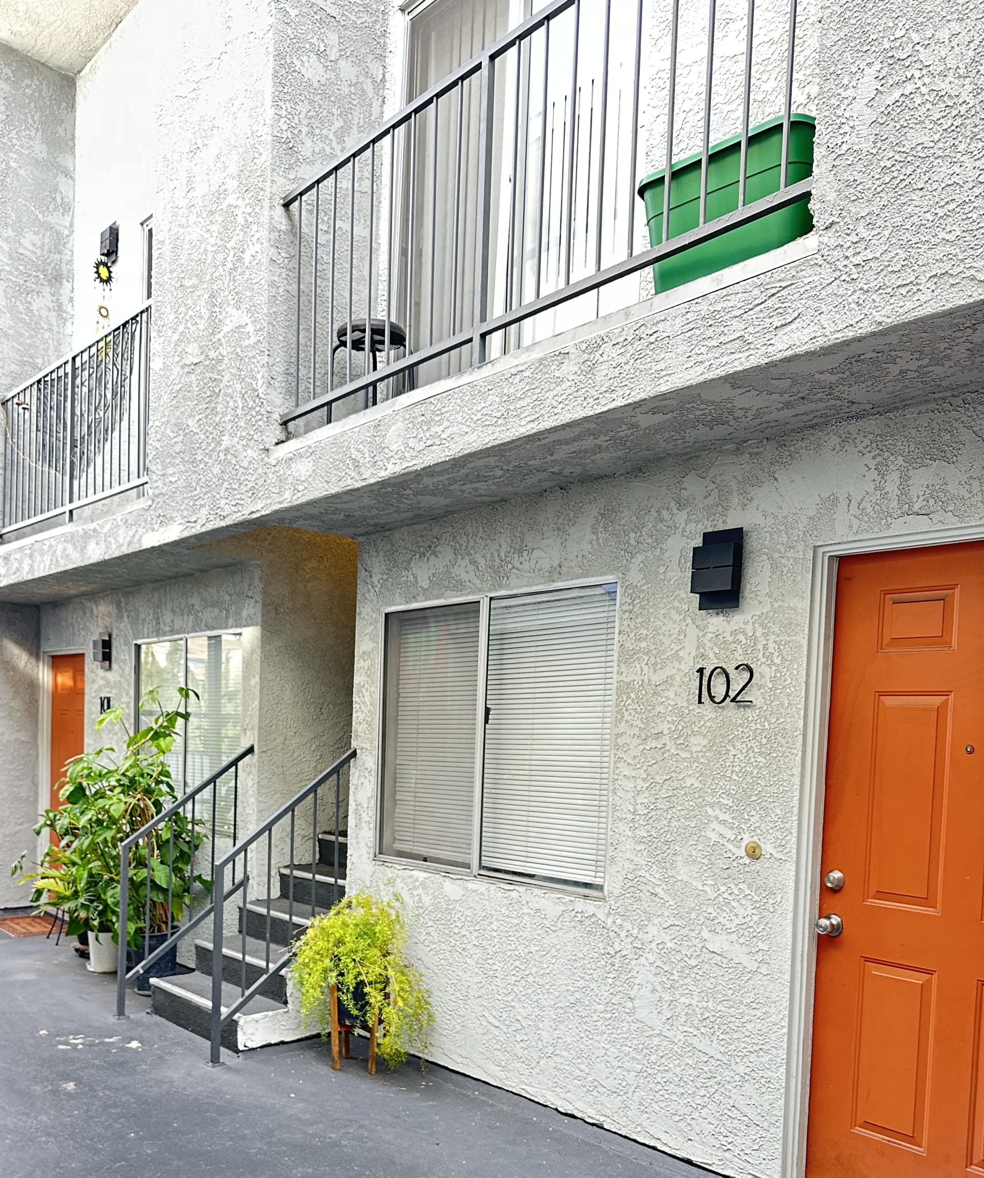Courtyard with stairs