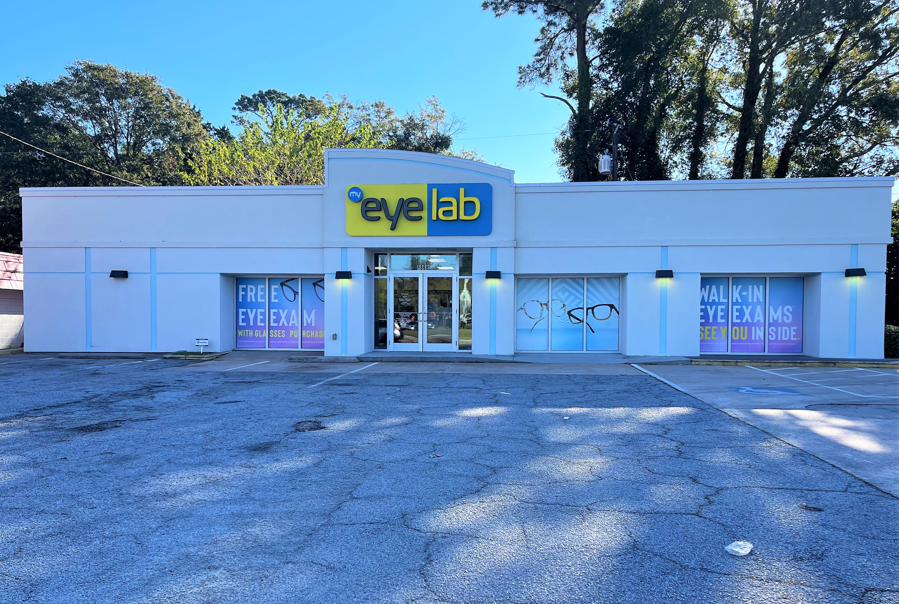 Storefront at My Eyelab optical store in Savannah, GA 31405