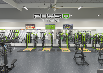 Weights at Physiq Fitness.