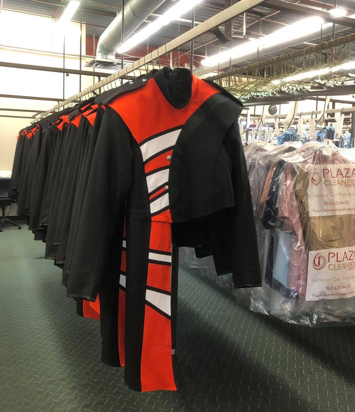 Expert cleaning for uniforms and performance wear. Our on-site service in Maple Grove handles detailed uniforms, including marching band attire, with care to maintain vibrant colors and crisp finishes for teams and organizations.