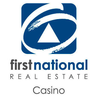 First National Real Estate Casino Logo