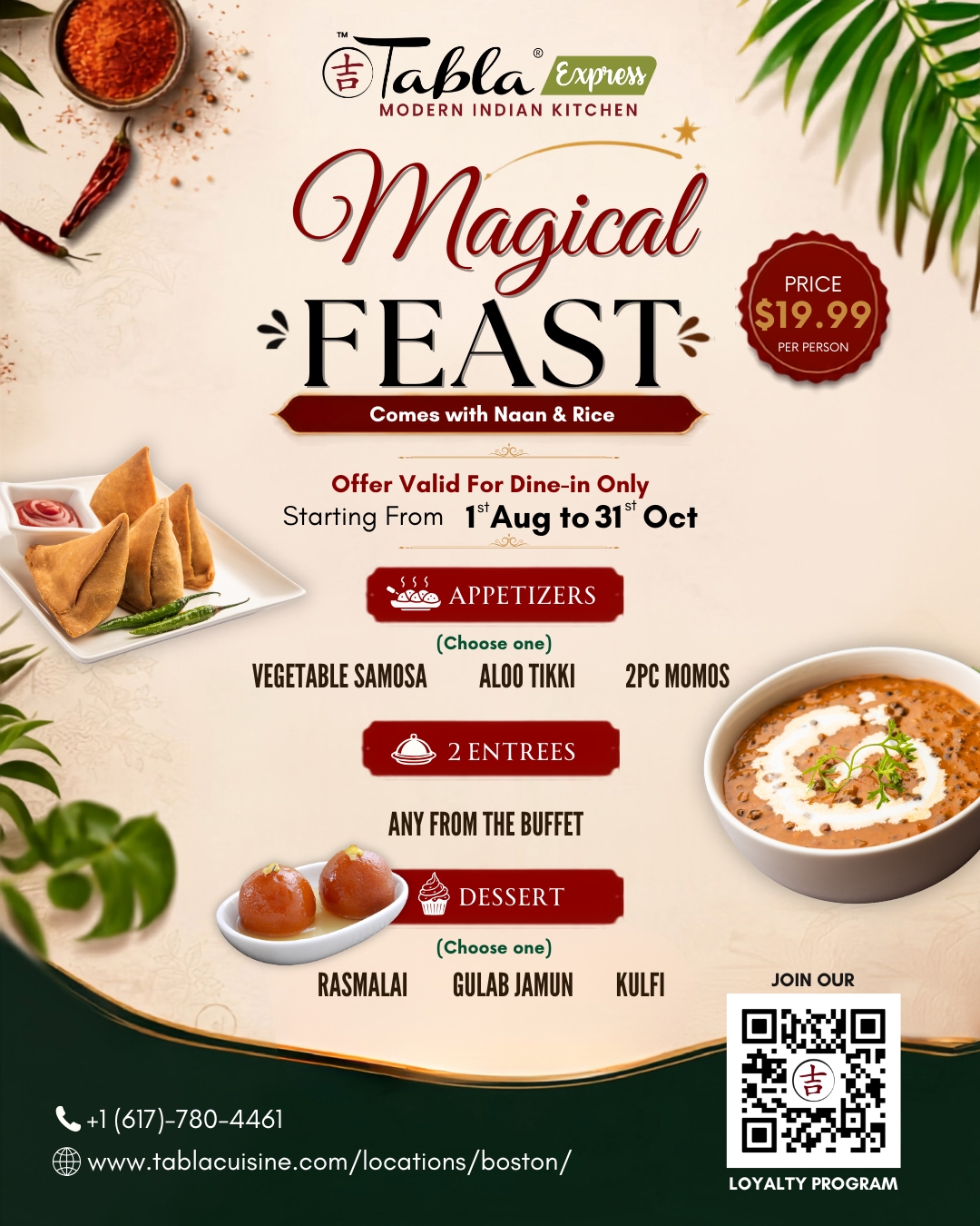 magical feast menu