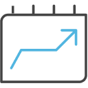 Upward arrow icon.