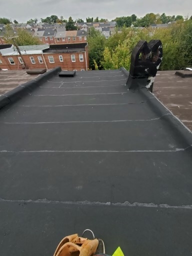 Row Home Flat Roof Replacement!