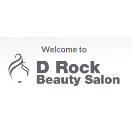 D ROCK BEAUTY SALON  and  BRAIDS Logo