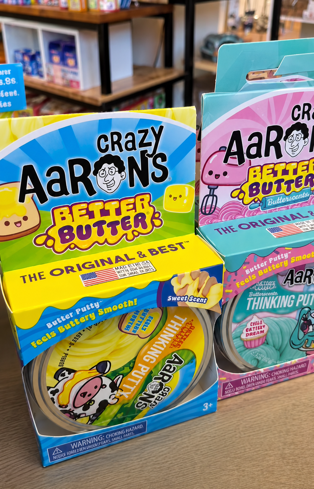 Crazy Aaron’s Better Butter Putty is now in stock at Oodles Kids! Explore all three colorful styles, 