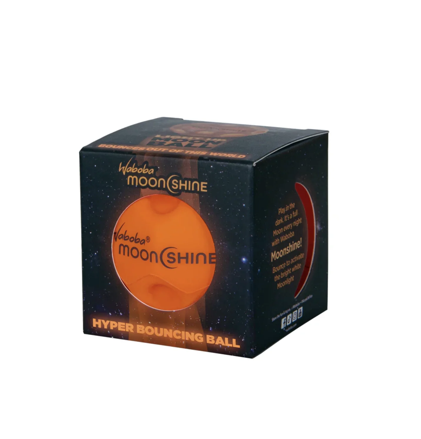 Discover the Waboba Moonshine 2 Light Up Ball at World of Mirth. This hyper-bouncing ball flashes for seven seconds, so kids ages 3+ can enjoy energetic indoor or outdoor play, even after dark today!