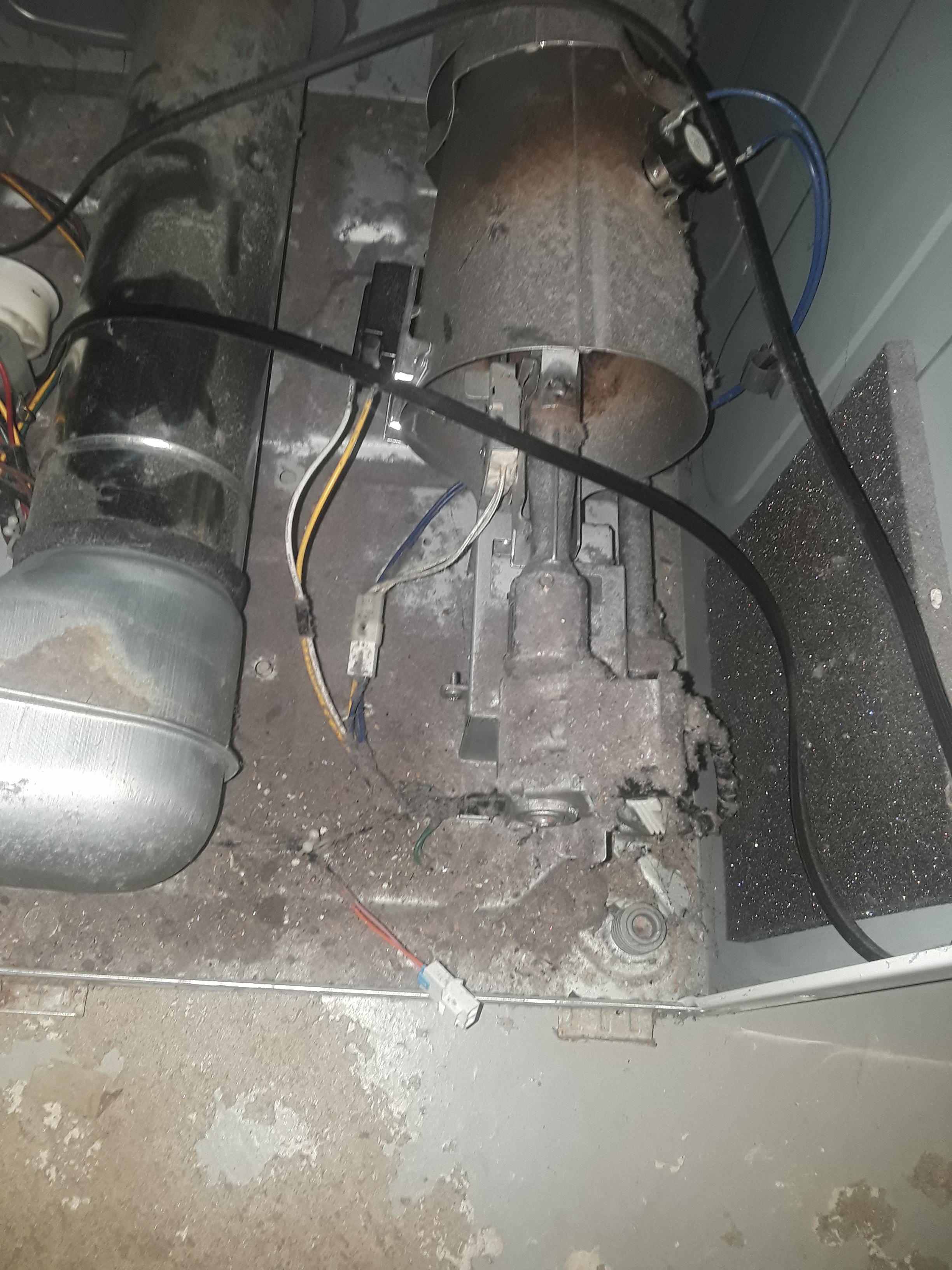 Dryer before maintenance
