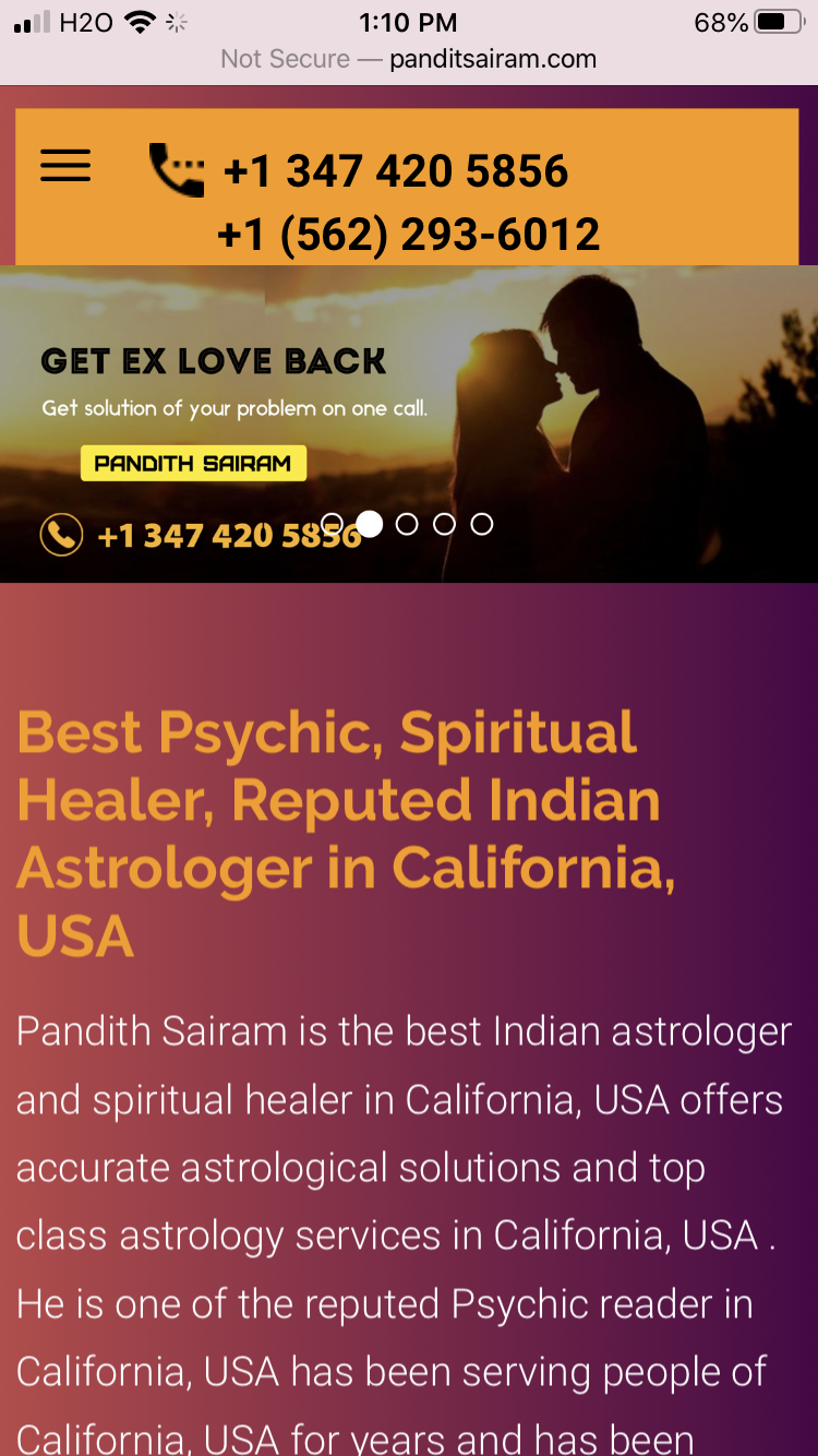 Top Astrologer-Psychic & Spiritual Healer in California, USA Photo