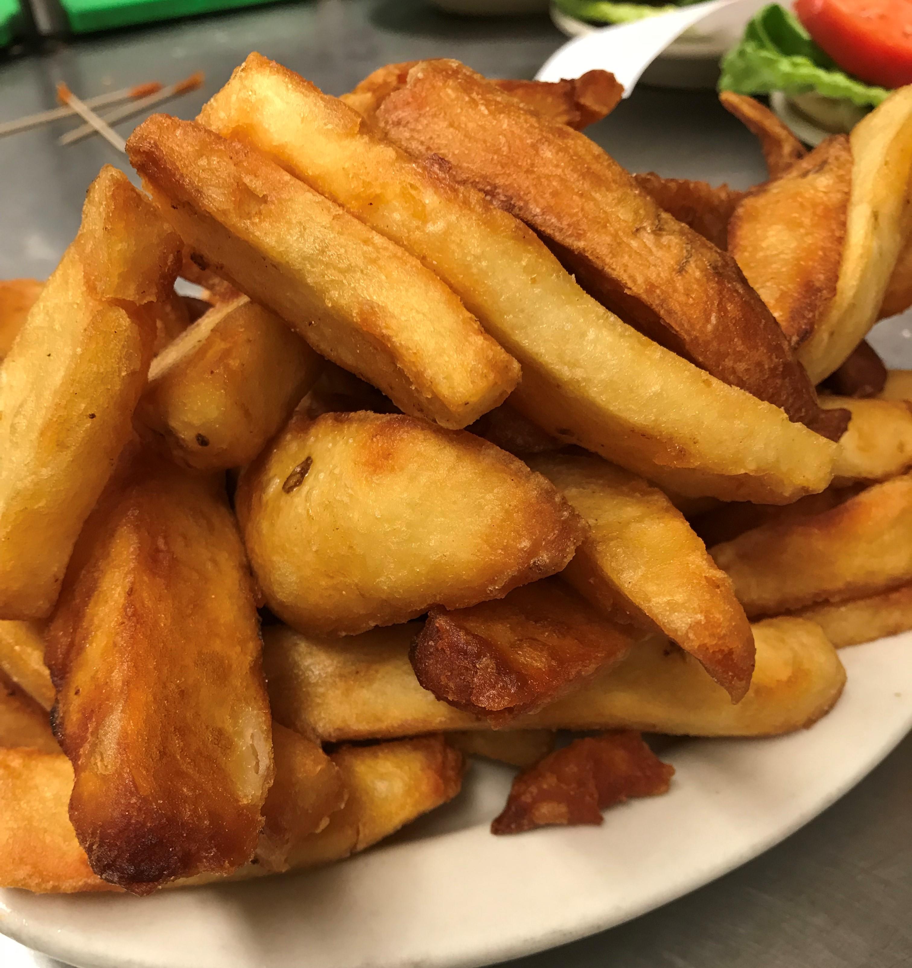 "Award winning " hand cut Idaho potatoes - Blazer Pub fries