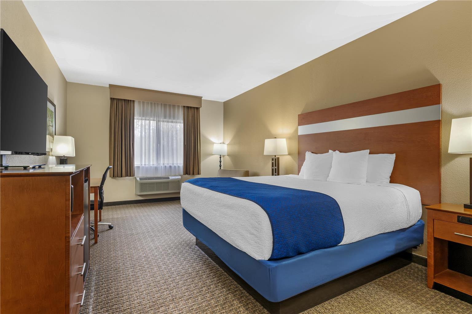 1 King Bed
