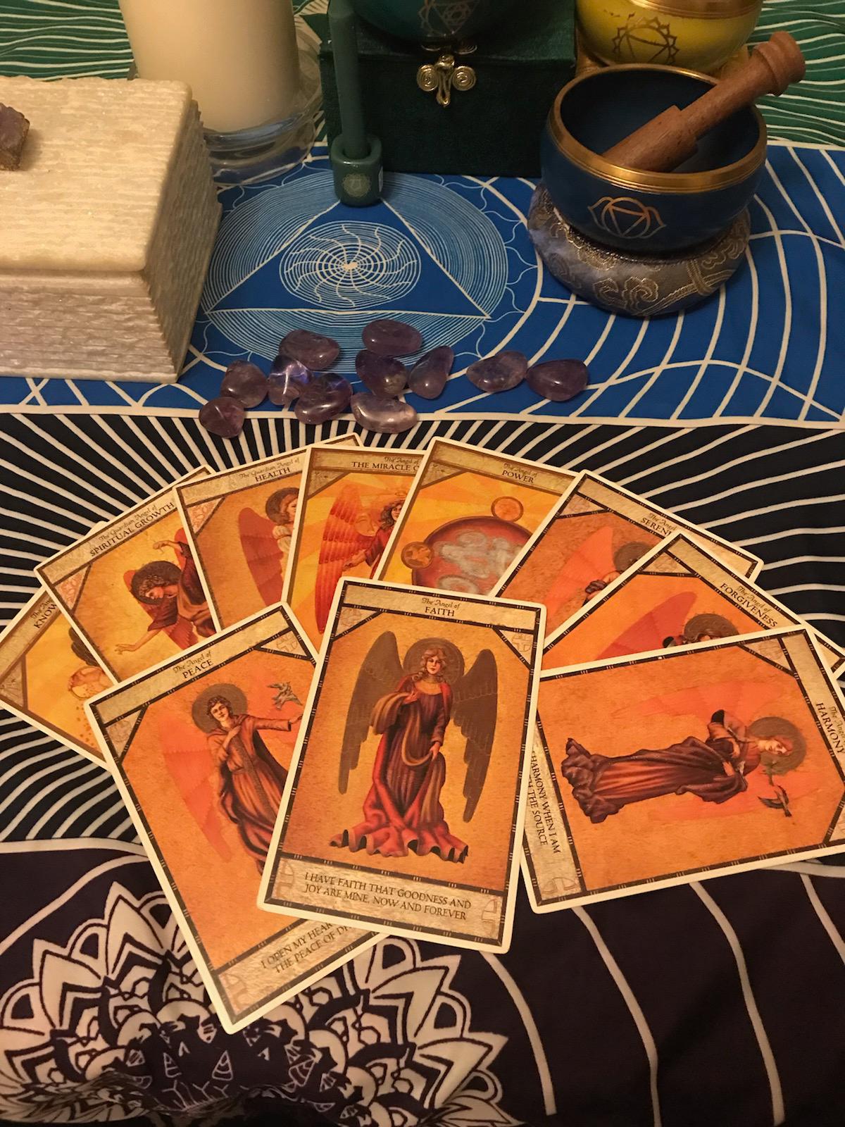 Angel Tarot Cards use by Psychic Lisa