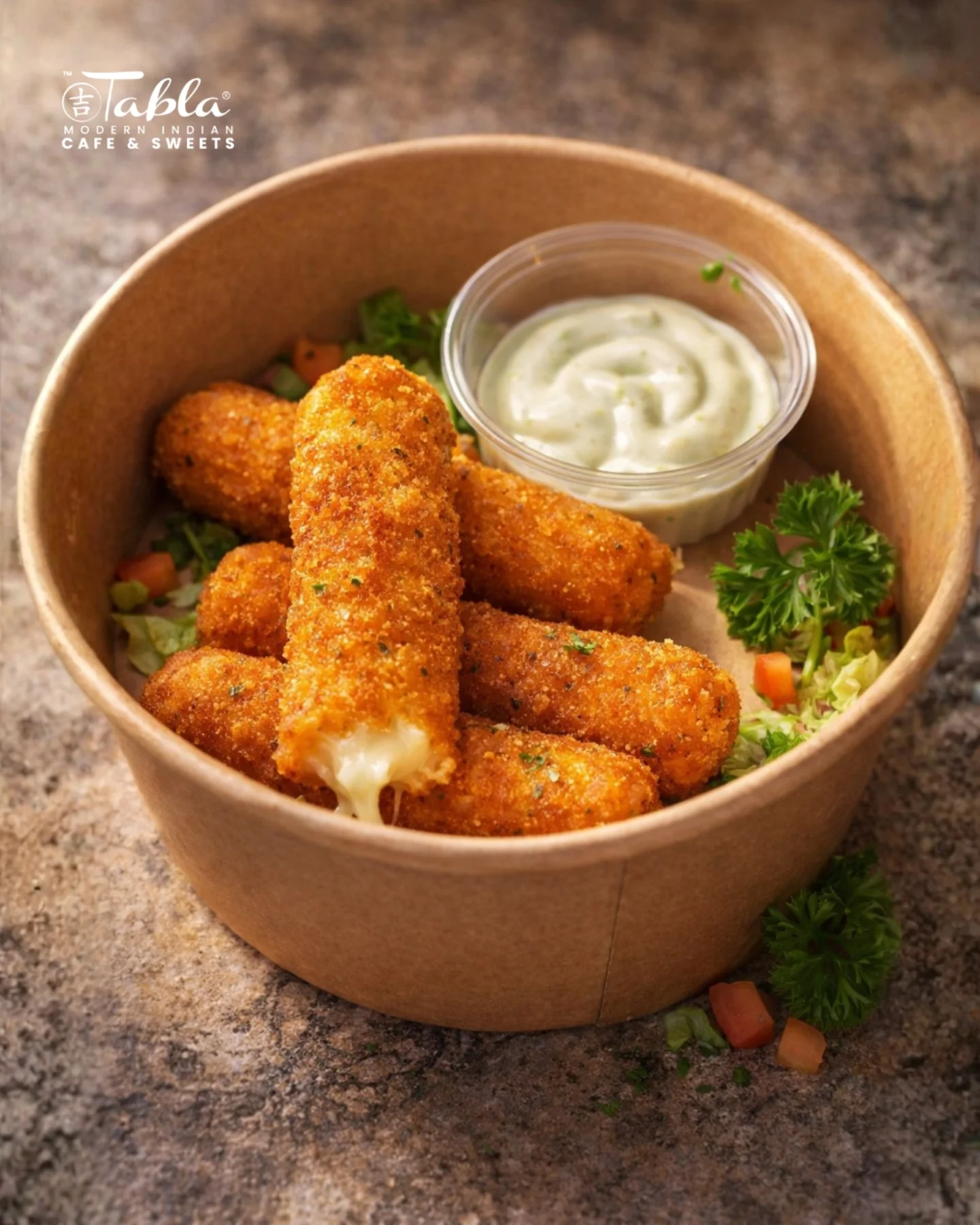 Mozzarella Sticks are the perfect balance of crispy on the outside, cheesy on the inside. 