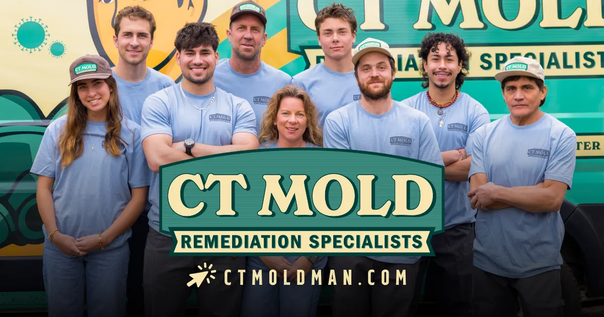 Official brand banner for CT Mold Remediation Specialists LLC (CT Mold Man), providing mold inspecti 