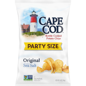 Cape Cod Potato Chips, Original Kettle Chips, 14 Oz Party Size featured image